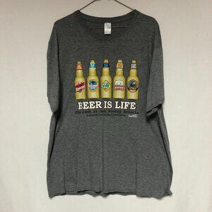 Australian Beer Is Life Grey T-Shirt Size XL Unisex